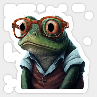 Funny Frog 5 - Luis Sticker